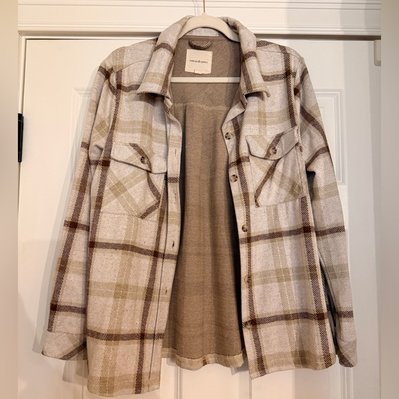 Thread & Supply Tops - Thread & Supply Plaid Fleece Shacket